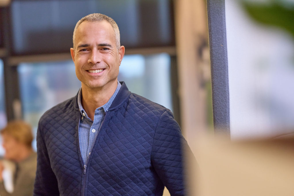 Man standing in office