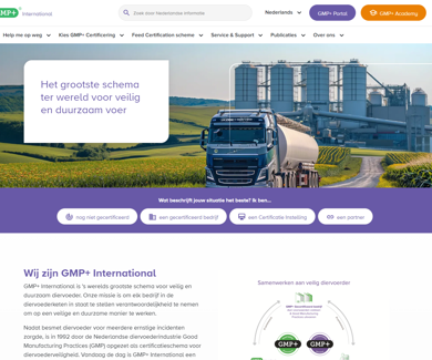 Foto van website