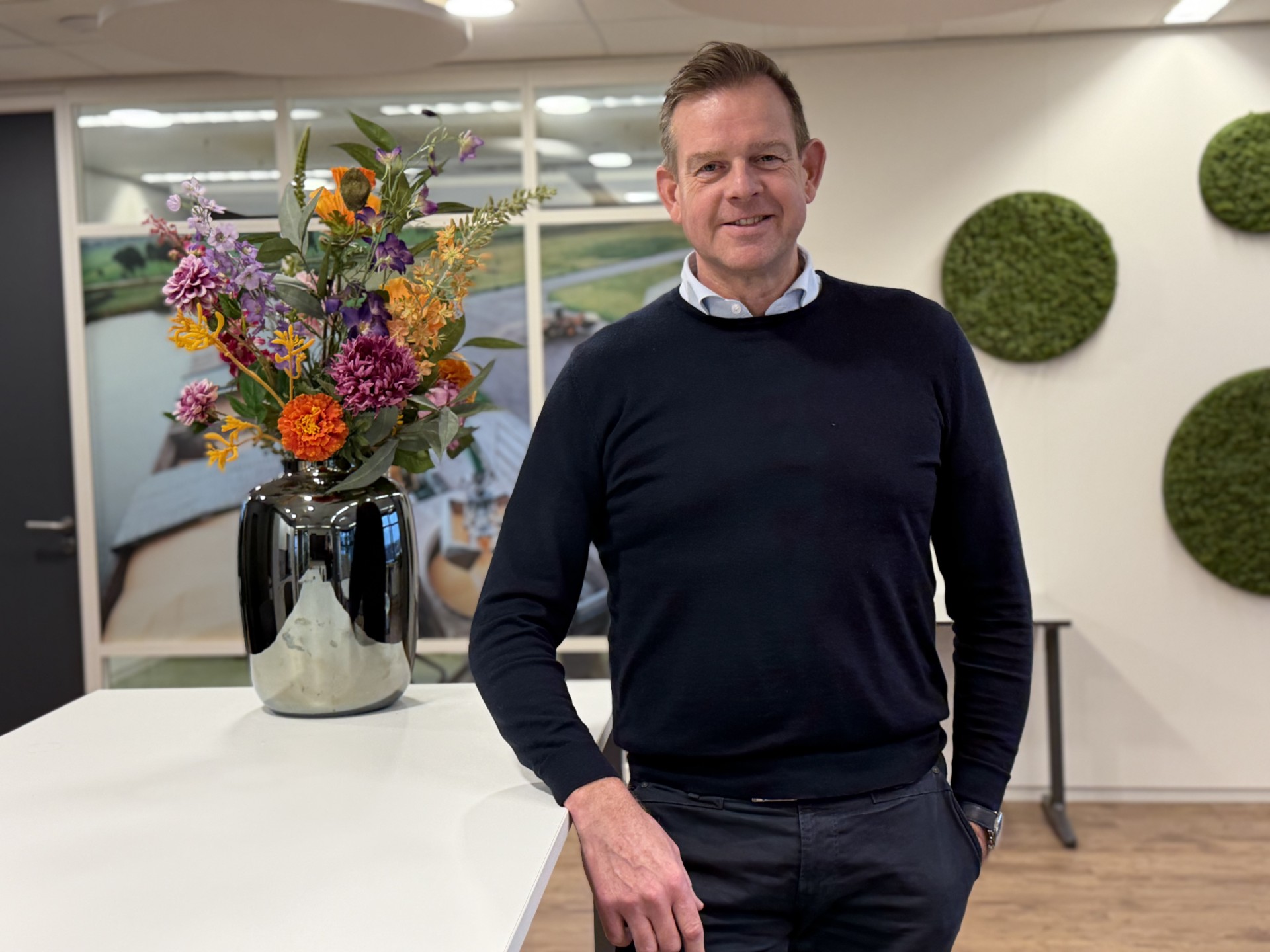 Man standing at table